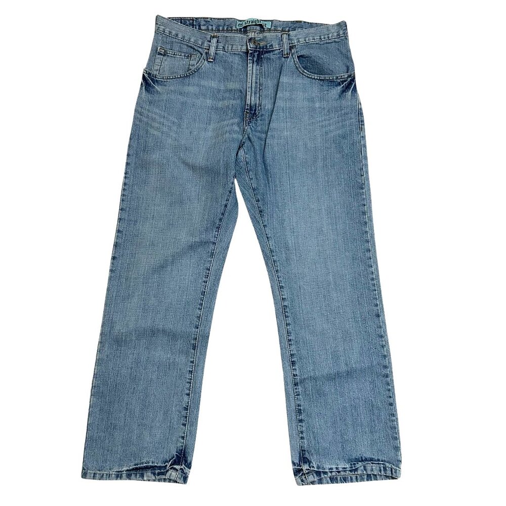 Lee Dungarees Men's 34x30 Jeans Relaxed Straight Fit Blue Denim Jeans Pants NWT